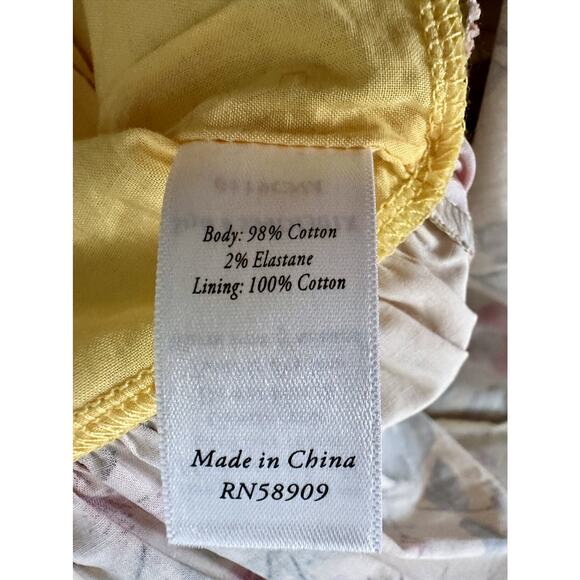 NEW Edgehill Collection Yellow Floral Sleeveless Dress Bows Cotton Preppy  4T - Picture 8 of 9